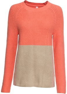Пуловер в двухцветном дизайне Bonprix