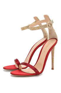 Текстильные босоножки Gianvito Rossi
