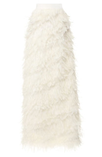 Юбка с перьевой отделкой Alice + Olivia