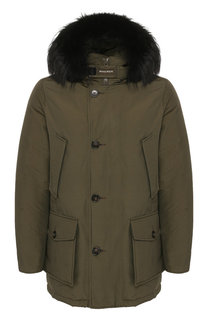 Пуховая парка с меховой отделкой Woolrich