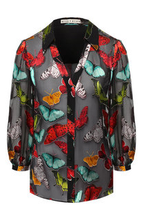 Блузка из смеси вискозы и шелка Alice + Olivia