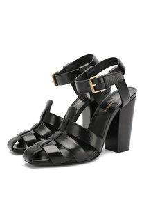 Кожаные босоножки Oak Saint Laurent