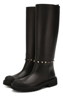 Кожаные сапоги Valentino Garavani Rockstud Valentino