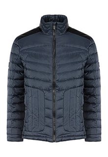Куртка на натуральном пуху с отделкой экокожей Urban Fashion for men