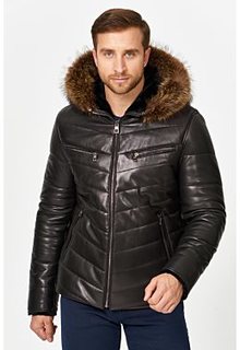 Кожаная куртка с подкладкой из овчины Jorg Weber
