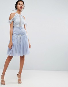 Юбка из тюля для выпускного ASOS DESIGN-Синий