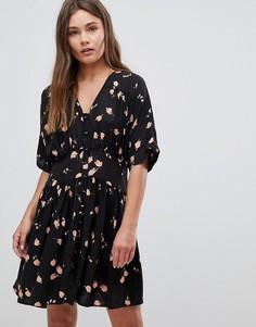Повседневное чайное платье мини с выбеленным цветочным принтом ASOS ULTIMATE-Мульти