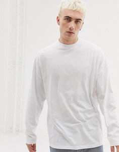 Белый oversize-лонгслив ASOS DESIGN