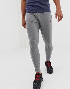 Серые меланжевые легкие джоггеры узкого кроя Lyle & Scott Fitness-Серый