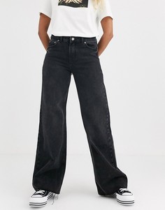 Широкие джинсы с необработанной кромкой Dr Denim Jam-Черный