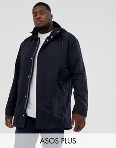 Темно-синяя парка со съемной подкладкой-жилетом ASOS DESIGN Plus-Темно-синий