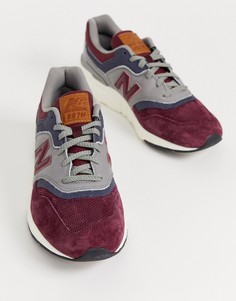 Бордовые кроссовки New Balance 997H-Красный