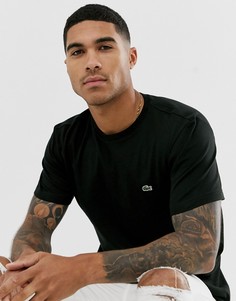 Черная футболка из хлопка пима с логотипом Lacoste-Черный