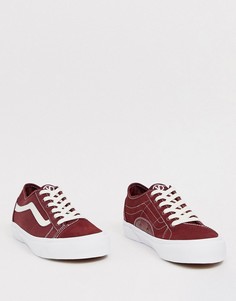 Бордовые кроссовки Vans-Красный
