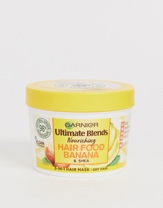 Лечебная маска для сухих волос 3-в-1 с экстрактом банана Garnier Ultimate Blends Vegan Hair Food 390 мл-Бесцветный