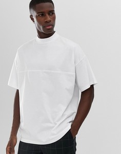 Белая oversize-футболка со вставкой ASOS DESIGN-Белый