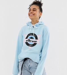 Худи свободного кроя с логотипом Ellesse-Синий