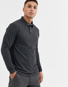 Темно-серое поло с длинными рукавами Jack Wills-Серый