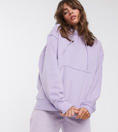 Oversize-худи лавандового цвета из органического хлопка Weekday-Фиолетовый
