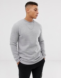 Серый свитшот ASOS DESIGN