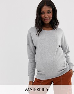Классический свитшот New Look Maternity-Серый