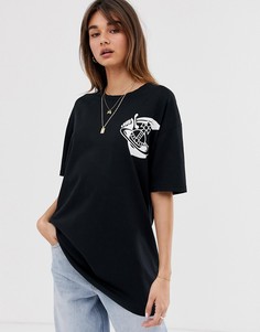 Oversize-футболка с логотипом Vivienne Westwood Anglomania-Черный
