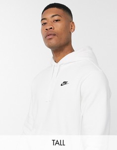 Белый худи с логотипом Nike Tall