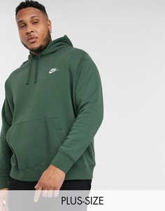 Худи цвета хаки Nike Plus Club-Зеленый