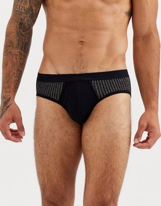 Черные трусы с блестками ASOS DESIGN-Черный