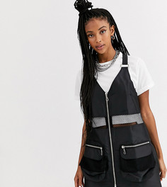 Платье мини с карманами в стиле милитари The Ragged Priest-Черный