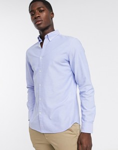 Голубая оксфордская рубашка Selected Homme-Синий