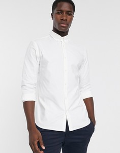 Белая оксфордская рубашка Selected Homme-Белый