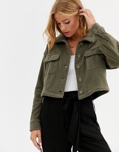 Короткая рубашка в стиле милитари Cotton:On Polly-Зеленый