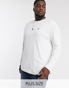 Белый лонгслив River Island Big & Tall