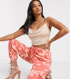 Джоггеры карго с камуфляжным принтом ASOS DESIGN Petite-Мульти