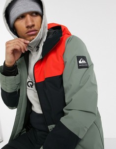 Зеленая лыжная куртка Quiksilver-Зеленый