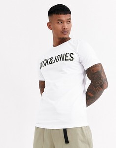 Белая футболка с логотипом Jack & Jones Core-Белый