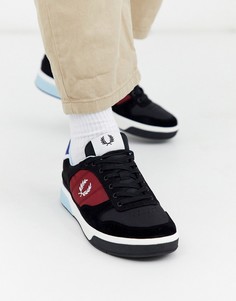 Черные замшевые кроссовки Fred Perry B330-Черный