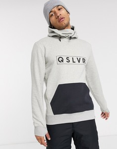 Серый худи с логотипом Quiksilver
