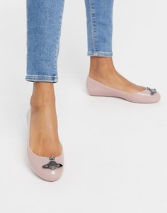 Розовые балетки Vivienne Westwood for Melissa-Розовый