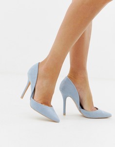 Туфли-лодочки на каблуке-шпильке Glamorous-Синий