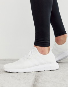 Белые кеды adidas originals - swift run-Белый