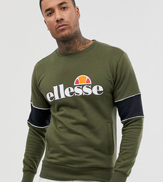 Зеленый свитшот со вставками на рукавах ellesse Rigano эксклюзивно для ASOS