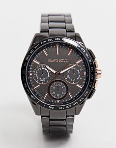 Мужские наручные часы темно-серого цвета металлик Brave Soul-Серый