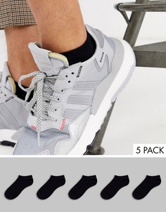 Набор из 5 пар черных спортивных носков ASOS DESIGN, скидка-Черный