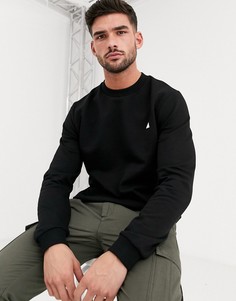 Черный свитшот с изображением треугольника ASOS DESIGN
