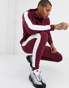 Красный спортивный костюм с худи ASOS DESIGN-Коричневый