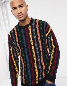 Oversize-джемпер в вертикальную полоску ASOS DESIGN-Мульти