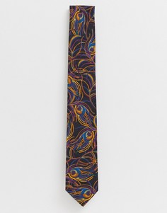 Хлопковый галстук с принтом Gianni Feraud Liberty isadora-Черный