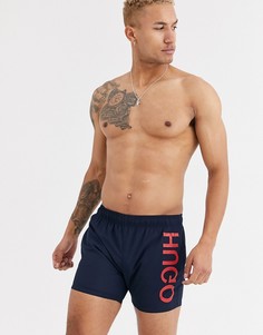 Темно-синие шорты для плавания HUGO-Темно-синий